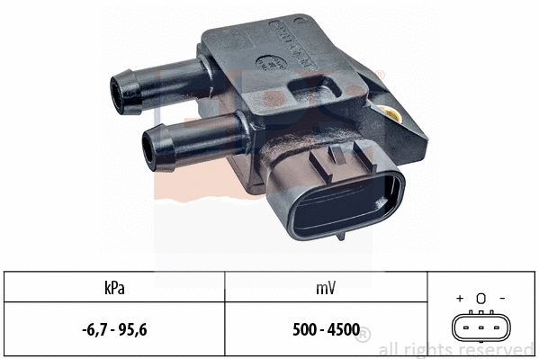 Sensor, exhaust pressure (EPS-1993 386)