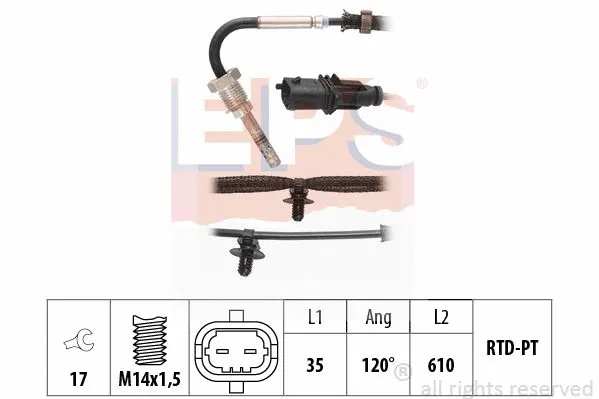 Sensor, exhaust gas temperature (EPS-1220 357)