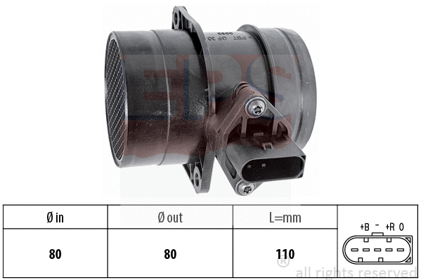 Mass Air Flow Sensor (EPS-1991 216)