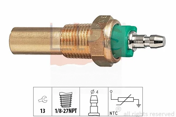 Sensor, coolant temperature