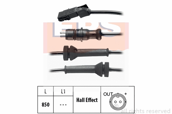 Sensor, wheel speed (EPS-1960 052)