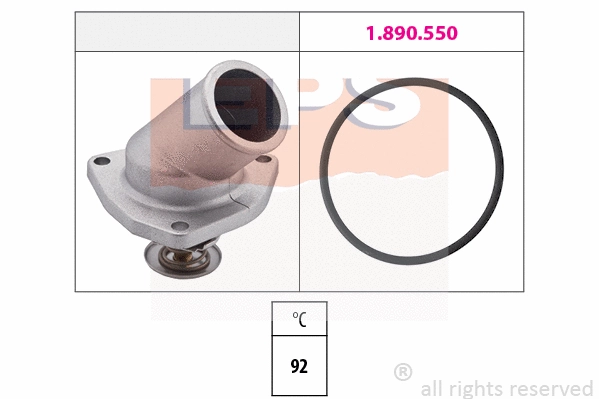 Thermostat, coolant (EPS-1880 198)