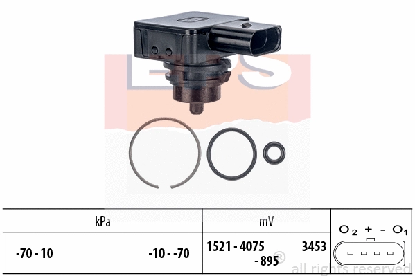 Pressure Sensor, brake booster (EPS-1993 275)