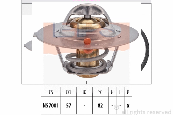 Thermostat, coolant (EPS-1880 209S)