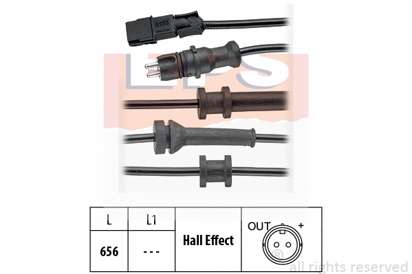 Sensor, wheel speed (EPS-1960 153)