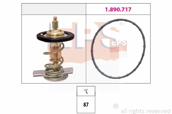 Thermostat, coolant (EPS-1880 511)