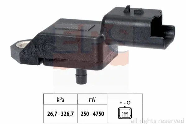 Sensor, exhaust pressure