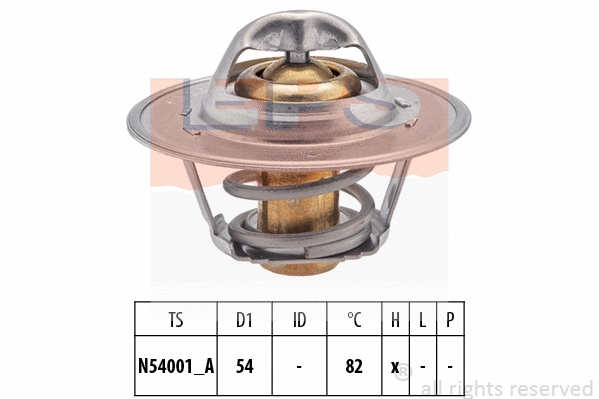 Thermostat, coolant (EPS-1880 273)