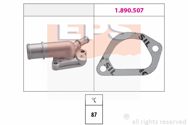 Thermostat, coolant (EPS-1880 160)