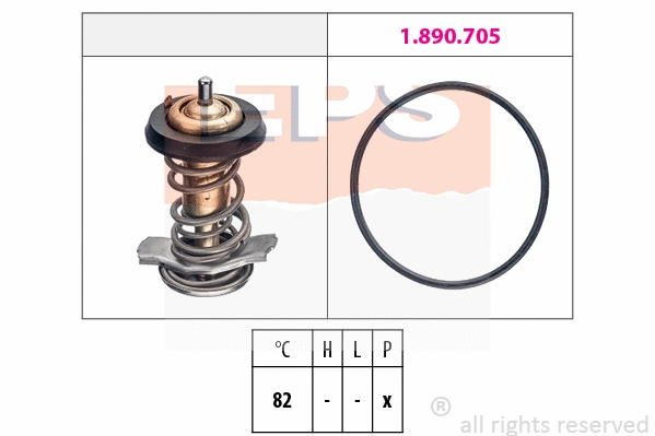 Thermostat, coolant (EPS-1880 842)