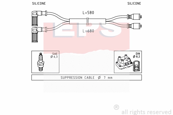 Ignition Cable Kit (EPS-1500 351)