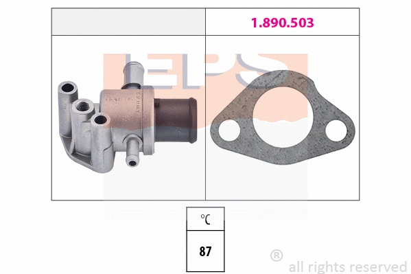 Thermostat, coolant (EPS-1880 105)