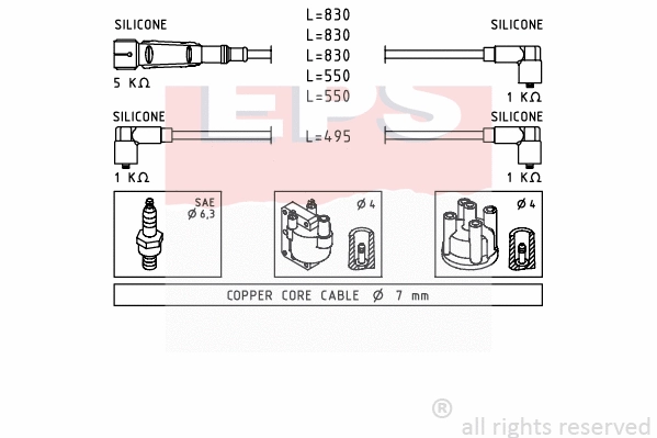 Ignition Cable Kit (EPS-1501 682)