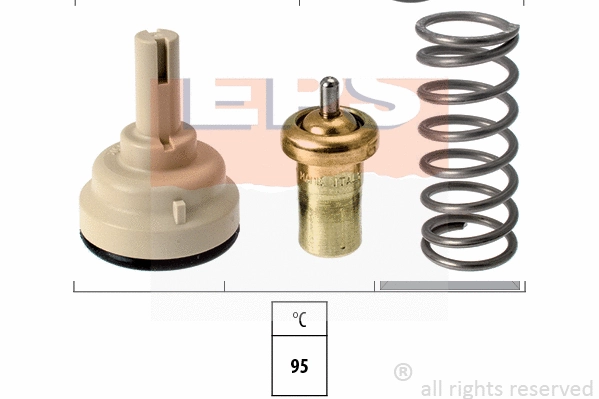 Thermostat, coolant (EPS-1880 686S)