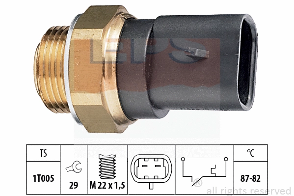 Temperature Switch, radiator fan (EPS-1850 102)