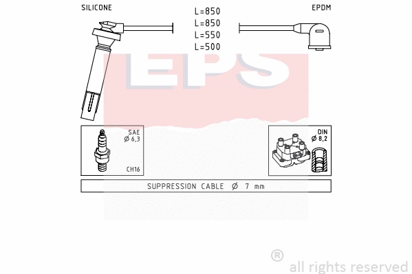 Ignition Cable Kit (EPS-1499 106)