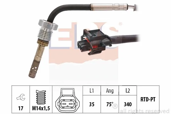 Sensor, exhaust gas temperature (EPS-1220 196)