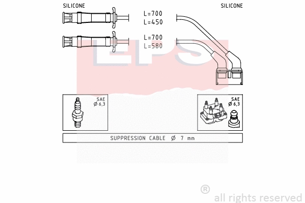 Ignition Cable Kit (EPS-1501 446)