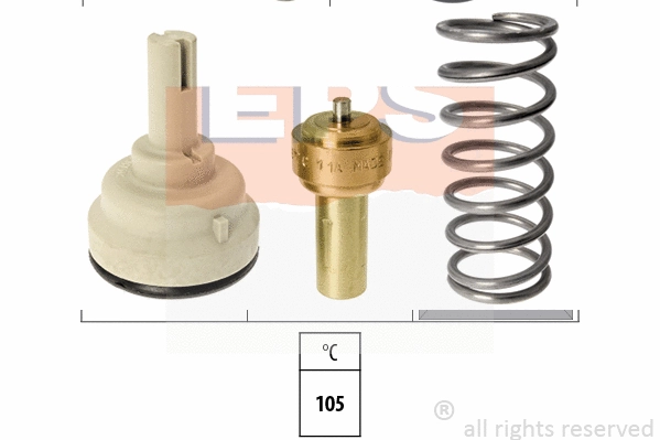 Thermostat, coolant (EPS-1880 618S)