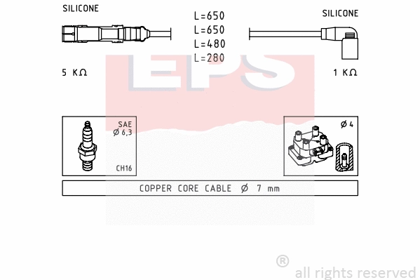 Ignition Cable Kit (EPS-1501 585)