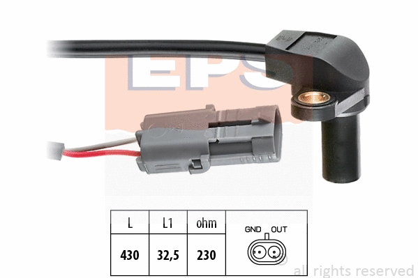 Sensor, RPM (EPS-1953 202)
