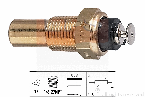Sensor, coolant temperature (EPS-1830 014)