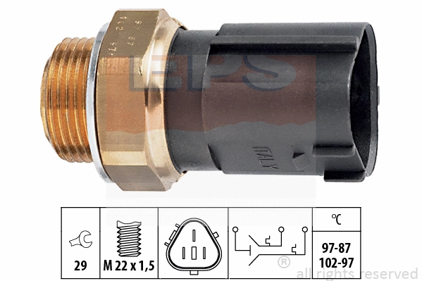 Temperature Switch, radiator fan (EPS-1850 690)