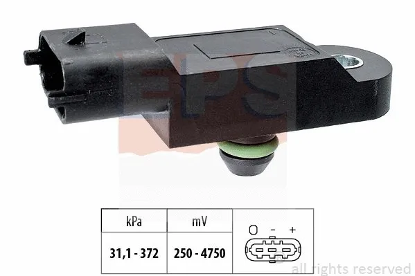 Sensor, exhaust pressure