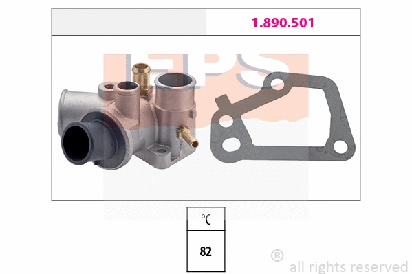 Thermostat, coolant (EPS-1880 176)