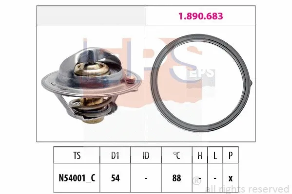 Thermostat, coolant (EPS-1879 997)
