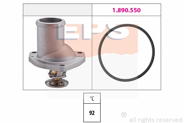 Thermostat, coolant (EPS-1880 188)
