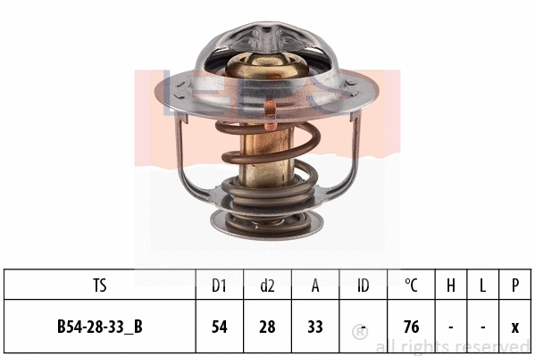 Thermostat, coolant (EPS-1880 400)