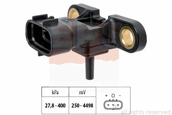 Sensor, exhaust pressure