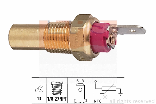 Sensor, coolant temperature (EPS-1830 069)
