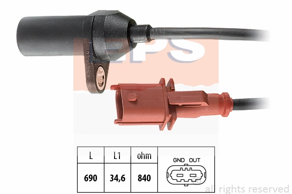 Sensor, crankshaft pulse (EPS-1953 356)