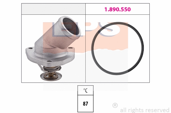 Thermostat, coolant (EPS-1880 402)