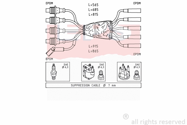 Ignition Cable Kit (EPS-1500 491)