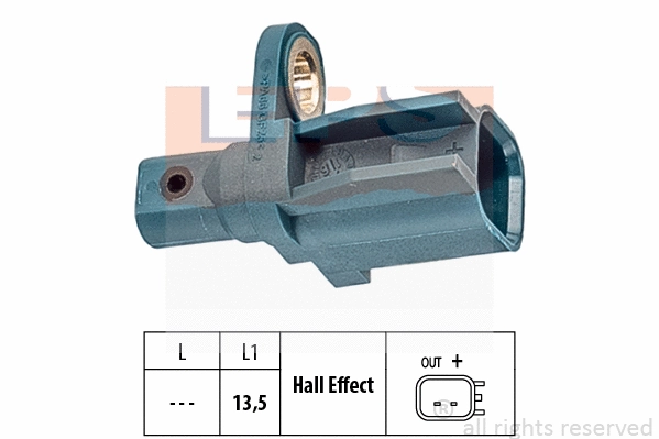 Sensor, wheel speed (EPS-1960 137)