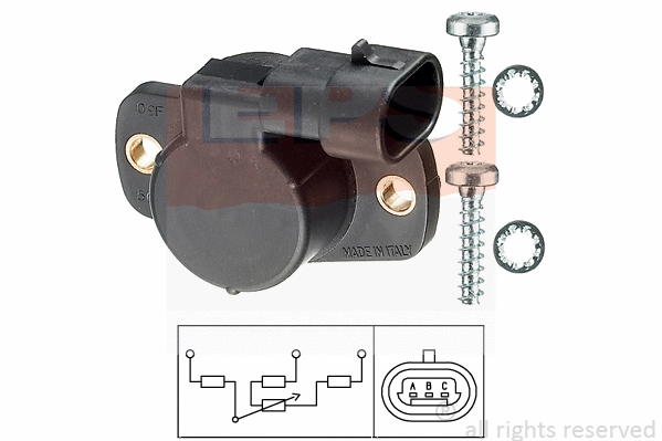 Sensor, throttle position (EPS-1995 093)