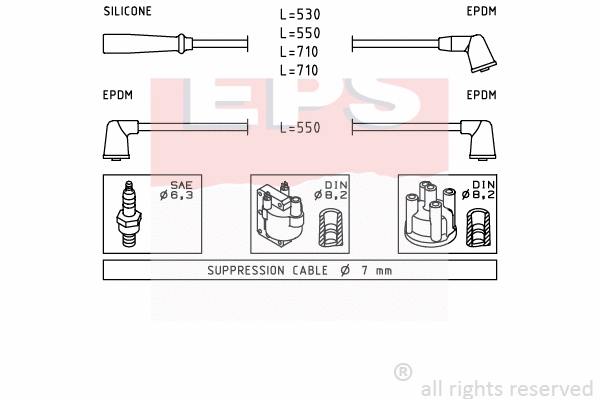 Ignition Cable Kit (EPS-1501 413)