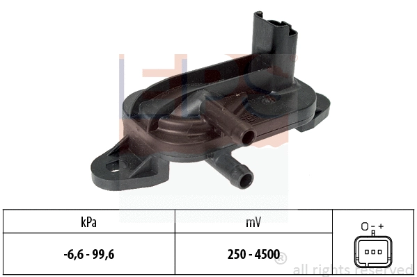 Sensor, exhaust pressure (EPS-1993 316)