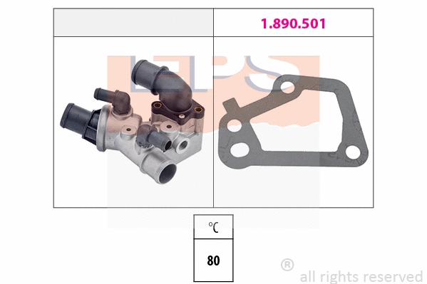 Thermostat, coolant (EPS-1880 098)