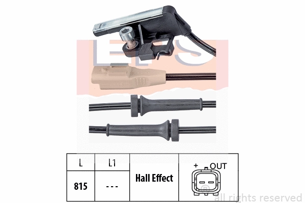 Sensor, wheel speed (EPS-1960 027)