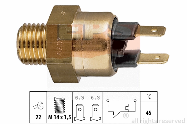 Temperature Switch, coolant warning lamp (EPS-1840 079)