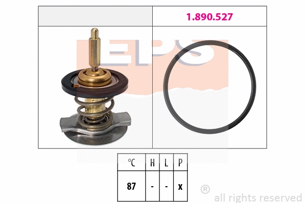 Thermostat, coolant (EPS-1880 807)