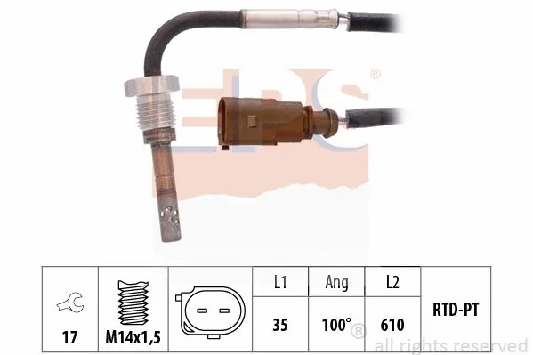 Sensor, exhaust gas temperature (EPS-1220 202)