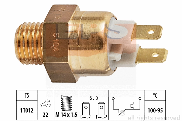 Temperature Switch, radiator fan (EPS-1850 104)