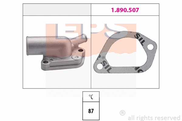 Thermostat, coolant (EPS-1880 163)