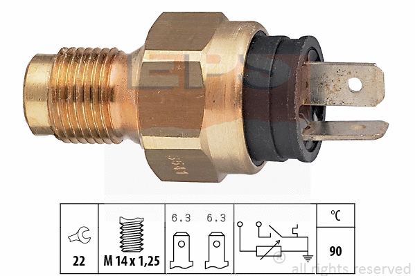 Sensor, coolant temperature (EPS-1830 541)