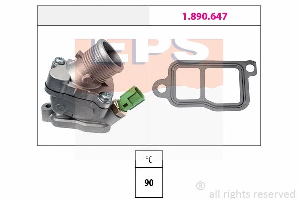 Thermostat, coolant (EPS-1880 606)